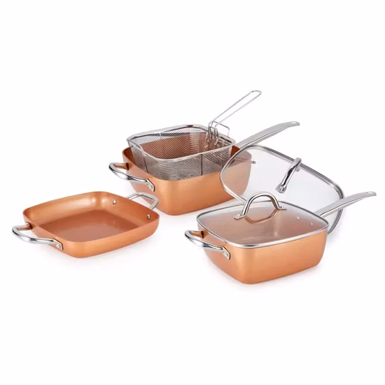 스테이크 프라이팬 28cm 사각 프라이팬 알루미늄 조리기구 없음